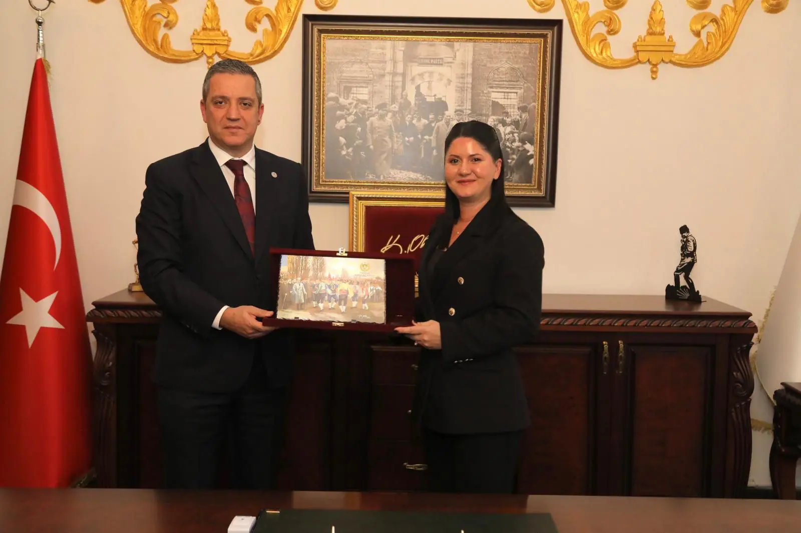 Edirne Belediye Başkanı Av. Filiz Gencan, TBB Başkanı Av. R. Erinç Sağkan’ı Ağırladı galeri görseli